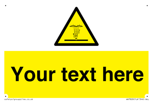 Custom warning geyser water jet